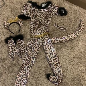 Girls cheetah costume medium 10-12